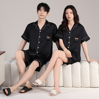 Cool Ice Silk Couple Pyjama's Dames Zomerliefhebbers Korte mouwen Valentijnsdag Warm Heren Uitloper Thuispak