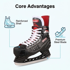 Patines de Hockey sobre Hielo para Adultos, Venta al por Mayor de Fábrica OEM, Patines de Hockey Profesionales en Stock - Product Image 1