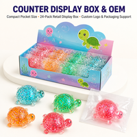 Jouet Squishy Tortue Mignonne Scintillante, Anti-Stress, Jouet Sensoriel à Presser, Cadeau Nouveauté pour Enfants et Adultes, Vente au Détail