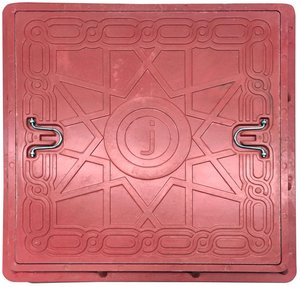 UAE 사우디 아랍 시장을 위한 사각 복합 수지 FRP 맞춤형 맨홀 커버 - Product Image 1