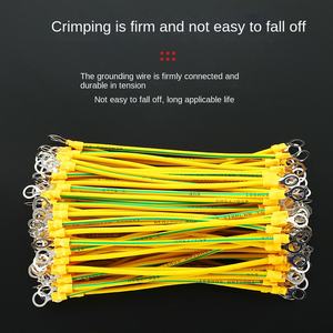 Conector de puesta a tierra de terminal de cable de conexión Conector de terminal personalizado de precio más bajo con arnés de cable amarillo/verde - Product Image 5