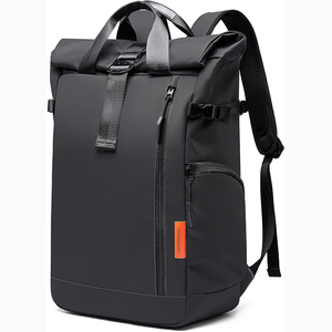 Sac à dos étanche en bâche PVC 500D avec fermeture éclair et fermeture à enroulement, idéal pour les voyages et les activités sportives en extérieur – Échantillon gratuit - Product Image 1