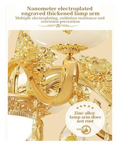 <span class=keywords><strong>Lustre</strong></span> Lumineux, <span class=keywords><strong>Lustre</strong></span> Européen en Cristal pour Villa, Hall, Salle à Manger Moderne, Chambre à Coucher, <span class=keywords><strong>Lustre</strong></span> en Jade Naturel (6 Têtes) - Product Image 5