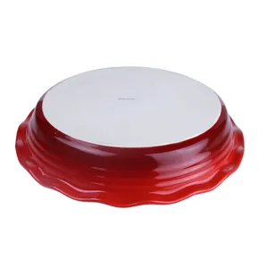 <strong>Ceramic</strong> <strong>Pie</strong> Pan, 11.5 Inch <strong>Pie</strong> <strong>Dish</strong> <strong>Pie</strong> Plates, Round Quiche Pan Baking <strong>Dish</strong> for Pot <strong>Pies</strong> Cake Pizza Dessert - Product Image 3