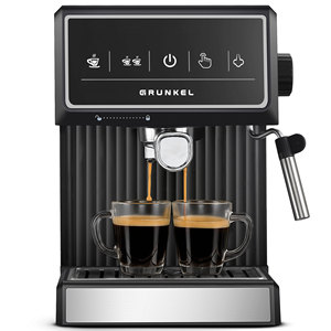 Machine à expresso Grunkel 20 bars 850W avec écran tactile, cafetière noire - Product Image 1