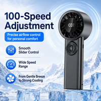 Petit ventilateur portatif à main avec moteur haute vitesse, design pliable pour une utilisation quotidienne