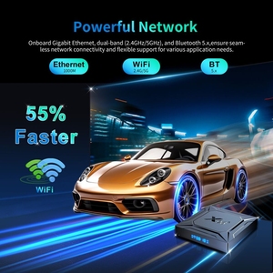 Boîtier Smart TV X96M200 Android 14, prend en charge la sortie 4K UHD, lecteur multimédia, Wi-Fi 6 double bande 5G et Ethernet 1000M, décodeur 4G/128G - Product Image 3