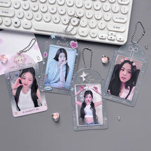 <span class=keywords><strong>Ins</strong></span> nuevo estilo transparente brillo Linda estrella 3 "PVC Lomo tarjeta manga foto tarjeta colección tarjeteros Kpop Photocard titular - Product Image 1