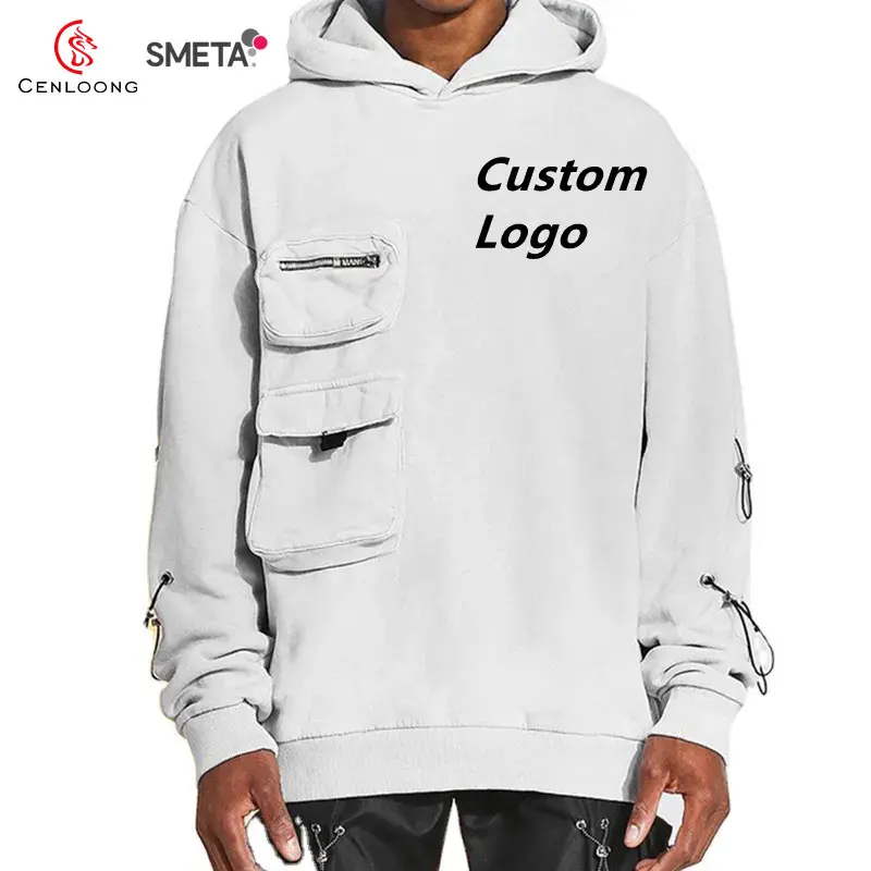 Wear New Products Custom Street Wear Long Sleeves Toggles New Design 2 Pockets Mens Hoodies
