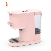Machine à café électrique en plastique 1450W 19 bars, 7 niveaux de pression, semi-automatique, universelle, multi-capsules
