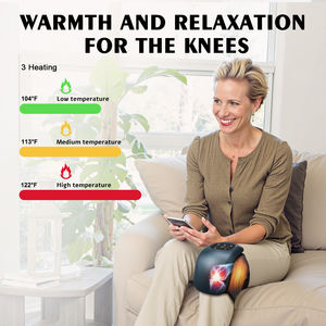 Compresa caliente de alta calidad, masajeador de rodilla recargable por Usb, almohadillas calefactoras, almohadilla vibratoria eléctrica inalámbrica - Product Image 5