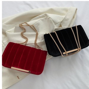 Nuove Borse di Lusso in Velluto per Donna 2025, Nuove Borse a Tracolla Dorate all'Ingrosso con Chiusura a Cerniera Resistente - Product Image 3