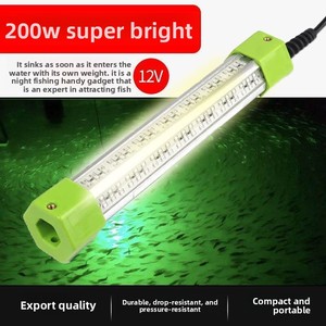 Lampe de pêche LED sous-marine haute luminosité IP68 avec clips de batterie, plusieurs puissances, en alliage d'aluminium pour le rassemblement de poissons - Product Image 6