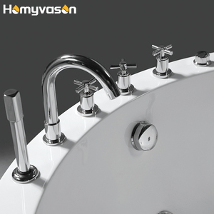 3 người phong cách châu âu trong nhà thiết bị spa Acrylic Vòng Xoáy bể sục trong nhà thả trong grandform massage bồn tắm - Product Image 3