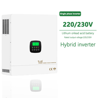LUSEN dize invertör PV girişi 11000W 220-240VAC 100% verimlilik hibrid güneş depolama üç fazlı üçlü/çift/tek
