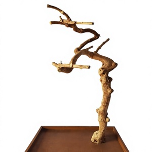 Perchoir pour oiseaux en bois naturel, forme spirale, durable, antibactérien, 1,5 kg, pour oiseaux d'intérieur, fabriqué en Chine - Product Image 1