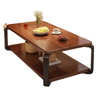 Petite table basse de style vintage pour salon, meubles de maison, en bois, espace de rangement, facile à utiliser
