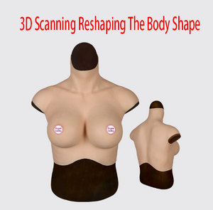 Prótesis de Senos de Silicona Realistas con Diseño de Cuello Alto, Talla B-H, para Travestis, Sissies, Transgénero y Transexuales - Product Image 1