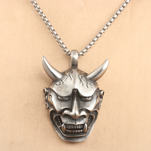 Colgante de Cuerno de Toro de Acero Inoxidable, Collar Unisex con Diseño Animal, Estilo Punk Retro 231007 - Product Image 1