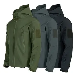 Factory Cheap Wholesale Jackets Lined Shacket Coat Outdoor Warm High Quality Men Jacket Winter Windproof Soft Shell Fleece