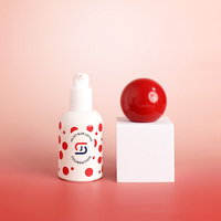 Flacon d'émulsion en verre à fond épais personnalisable de 30 ml, bouchon estampé à chaud, pulvérisateur à pompe, couleur personnalisée, forme elliptique, modèle JG-94 JIN