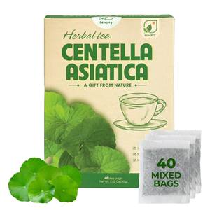 Té Herbal Puro Premium de Centella Asiática Seca 2G en Caja, Apoya la Belleza de la Piel y Reduce el Acné, Marca NMPT, Phu Tho, Vietnam - Product Image 1