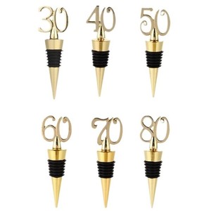 <span class=keywords><strong>30</strong></span> ° 50 ° 60th 70tn tappo di vino in metallo festa di compleanno bomboniere souvenir anniversario regali per gli ospiti - Product Image 2