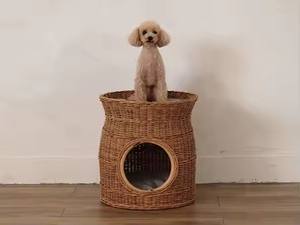 บ้านสัตว์เลี้ยงสำหรับแมวและสุนัข ขนาดเล็ก เป็นมิตรกับสิ่งแวดล้อม สีธรรมชาติ/สีตามสั่ง ทันสมัย ได้รับความนิยมสูง แข็งแรง ทนทาน สำหรับพักผ่อนและนอนหลับ - Product Image 5