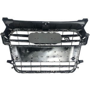 Griglia Anteriore S1 Sostitutiva Sportiva Nero Lucido Cromato per <span class=keywords><strong>Audi</strong></span> <span class=keywords><strong>A1</strong></span> 8X <span class=keywords><strong>Sportback</strong></span> 2013 2014 2015 - Product Image 6