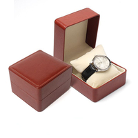 Boîte d'emballage de montre en carton de luxe de haute qualité avec logo personnalisé, lamination mate, gaufrage, doublure en éponge, fermeture magnétique pour