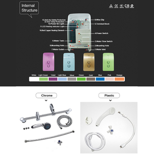 Chauffe-<span class=keywords><strong>eau</strong></span> instantané mini <span class=keywords><strong>pour</strong></span> <span class=keywords><strong>douche</strong></span>, design cuisine, protection IPX4, prix usine, <span class=keywords><strong>pour</strong></span> cuisine et salle de bain - Product Image 6