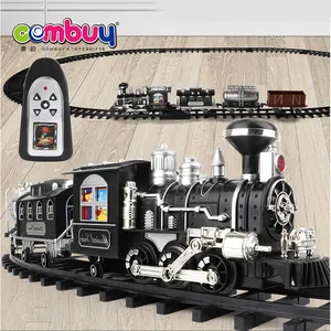 Железнодорожный игрушечный набор Классический светлый звук курение rc железнодорожные треки
