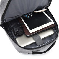Mochila para Portátil de Negocios, Unisex, Diseño Minimalista, Duradera, Transpirable, con Carga USB, Poliéster Oxford, 20-35L, Ideal para Viajes Diarios