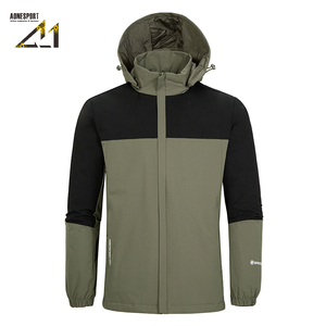 Manteau imperméable à capuche pour homme Aonesport, léger, en polyester, pour le printemps et l'automne, style streetwear - Product Image 3