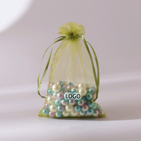 Kantong Organza Mini 7*9cm Grosir untuk Bisnis Kecil, Kantong Jala Perhiasan, Hadiah Pesta, Hadiah Ulang Tahun, Kantong Hadiah Promosi