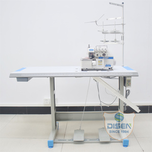 4 Threads Automatic <b>Industrial</b> Overlock <b>Sewing</b> <b>Machine</b> Electronic Table Microfiber Towel Carpet Jack Made of Metal - Product Image 2