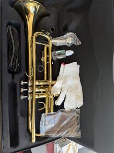 <span class=keywords><strong>Trompette</strong></span> en <span class=keywords><strong>Laiton</strong></span> en Si Bémol, Prix Usine/Vente en Gros/FEO, Instrument de Musique Professionnel, Modèle TMP-JY11, Or - Product Image 1