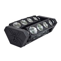 Projecteur de lumière araignée à tête mobile, 4 en 1, LED RGBW, 8 pièces, 12W, Disco DJ