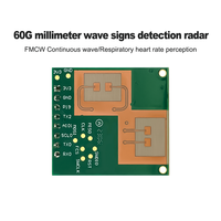 Nouveau module radar FMCW Hi-Link HLK-LD6002 60 GHz, détection de la respiration humaine, alarme cardiaque, 600 mA, 3,3 V, 1,5 m, 2T2R Zigbee