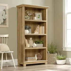 Modern Luxury L Solid Wooden Library Use Bookshelf Bookcase For Living Room