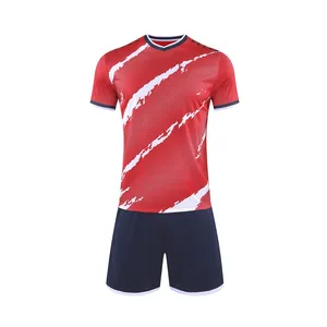 High Quality Football Kits Full Set Soccer Custom Soccer Jersey 2023 Quick Dry Football Set Men Soccer Wear with customization