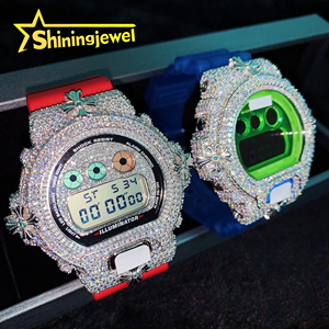 Реальный источник, Фабричный DW6900, кросс-пуш, Безель для часов, изготовленный на заказ, чехол для часов, хип-хоп - Product Image 4