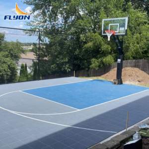 Suelo de Plástico Ignífugo de Alta Densidad y Durabilidad para Canchas de Baloncesto Interiores, para Pistas Deportivas y Lugares de Competición - Product Image 2