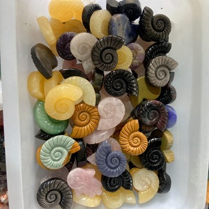 Cristalli Naturali Misti all'Ingrosso, Ammonite Intagliata a Mano, Cristalli Curativi in Quarzo, Artigianato per Arredamento Casa, Guarigione e Regalo - Product Image 6
