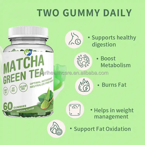 Compléments alimentaires Extrait de thé vert matcha biologique Gummies au thé vert matcha brûleur de graisse - Product Image 2
