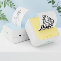 Imprimante d'étiquettes thermique portable 203 DPI, mini imprimante sans fil portable pour notes d'étude, photos, imprimante mini sans encre