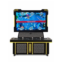 Table de jeu d'arcade verticale en métal personnalisable de 65 pouces LUCK Skill, à monnayeur, pour quatre joueurs, avec accepteur de billets, pour centre de jeux