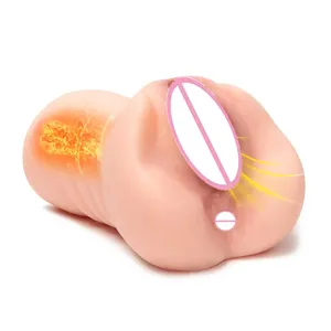Brinquedo sexual de vagina sexy para homens, copo de borracha para masturbação masculina, bichano artificial para homens e mulheres, brinquedo sexual de aquecimento