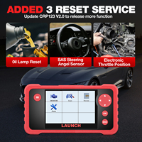 Escáner Automotriz LAUNCH CRP123 V2.0 PLUS 2026 para Todos los Sistemas, Actualización Gratuita de por Vida con 3 Servicios de Reinicio