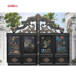Puerta Corredera de Aluminio Fundido RTS-Wholesaler, Puerta Corredera Automática Giratoria, Puertas Eléctricas de Acero Arqueado Galvanizado - Product Image 2